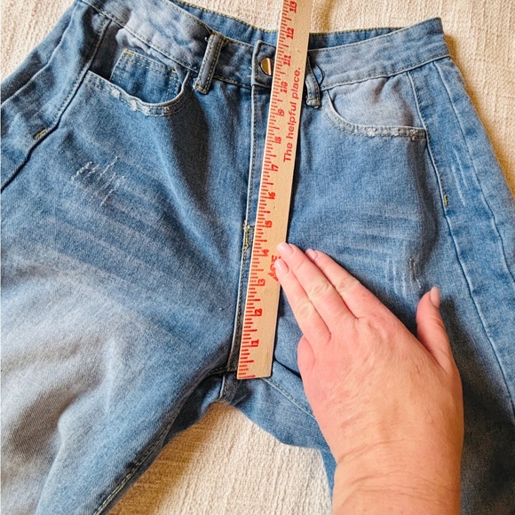 Stylish Blue Denim Jeans Teenager Size Medium Jeans Boyfriend - Picture 7 of 7